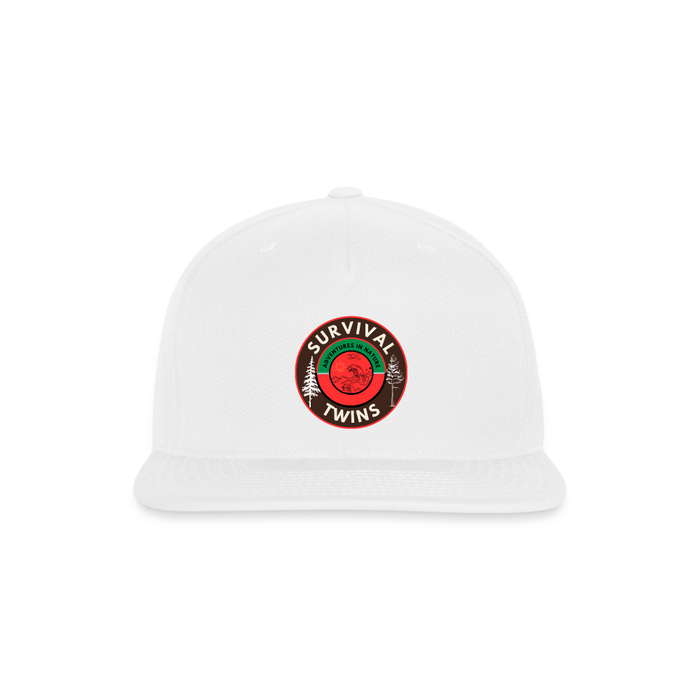 Snapback Baseball Cap - white