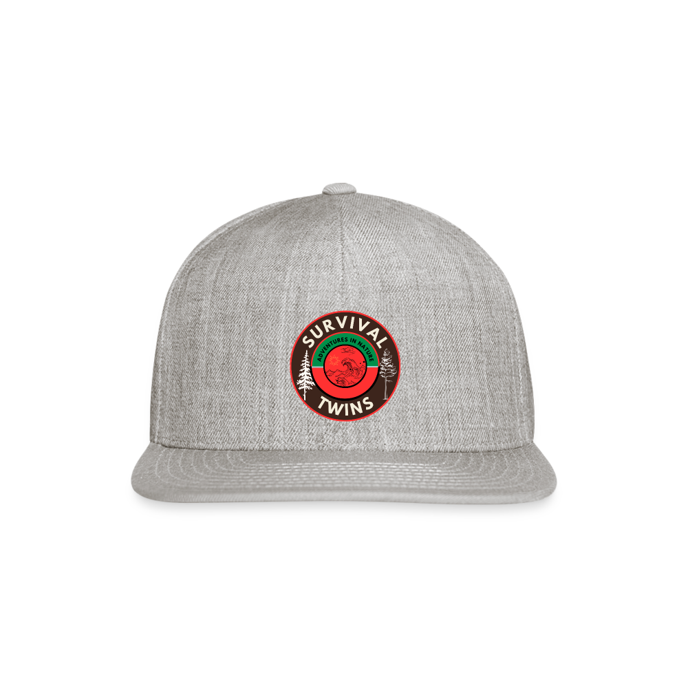 Snapback Baseball Cap - heather gray