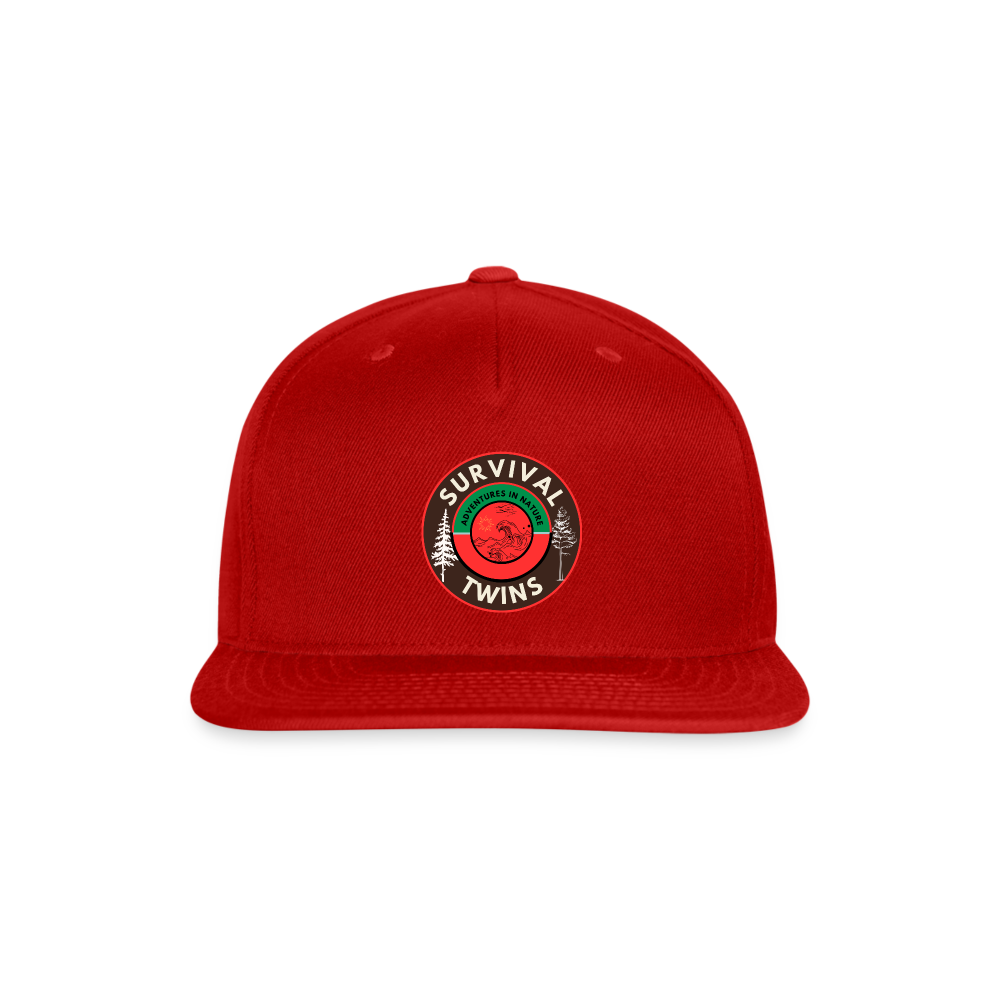 Snapback Baseball Cap - red