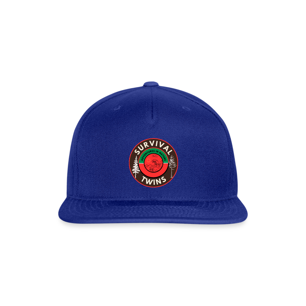 Snapback Baseball Cap - royal blue