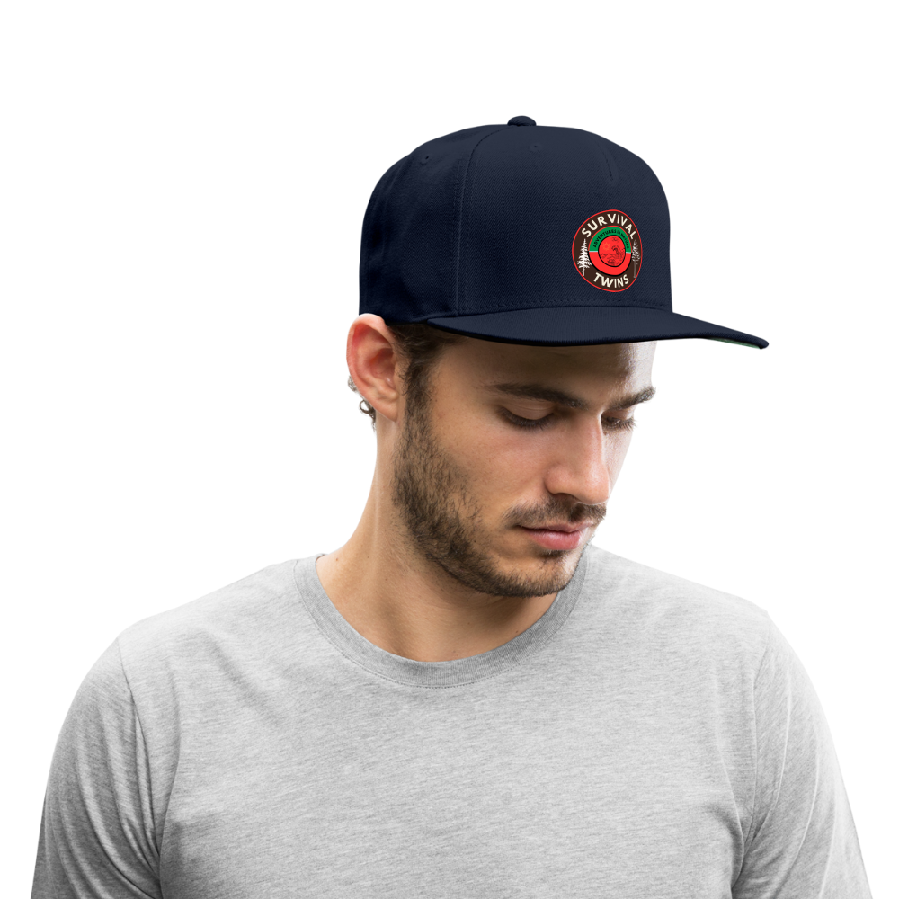 Snapback Baseball Cap - navy