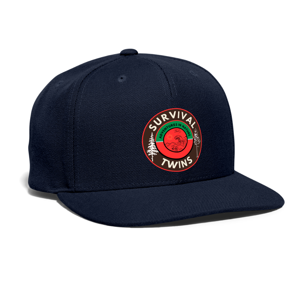 Snapback Baseball Cap - navy