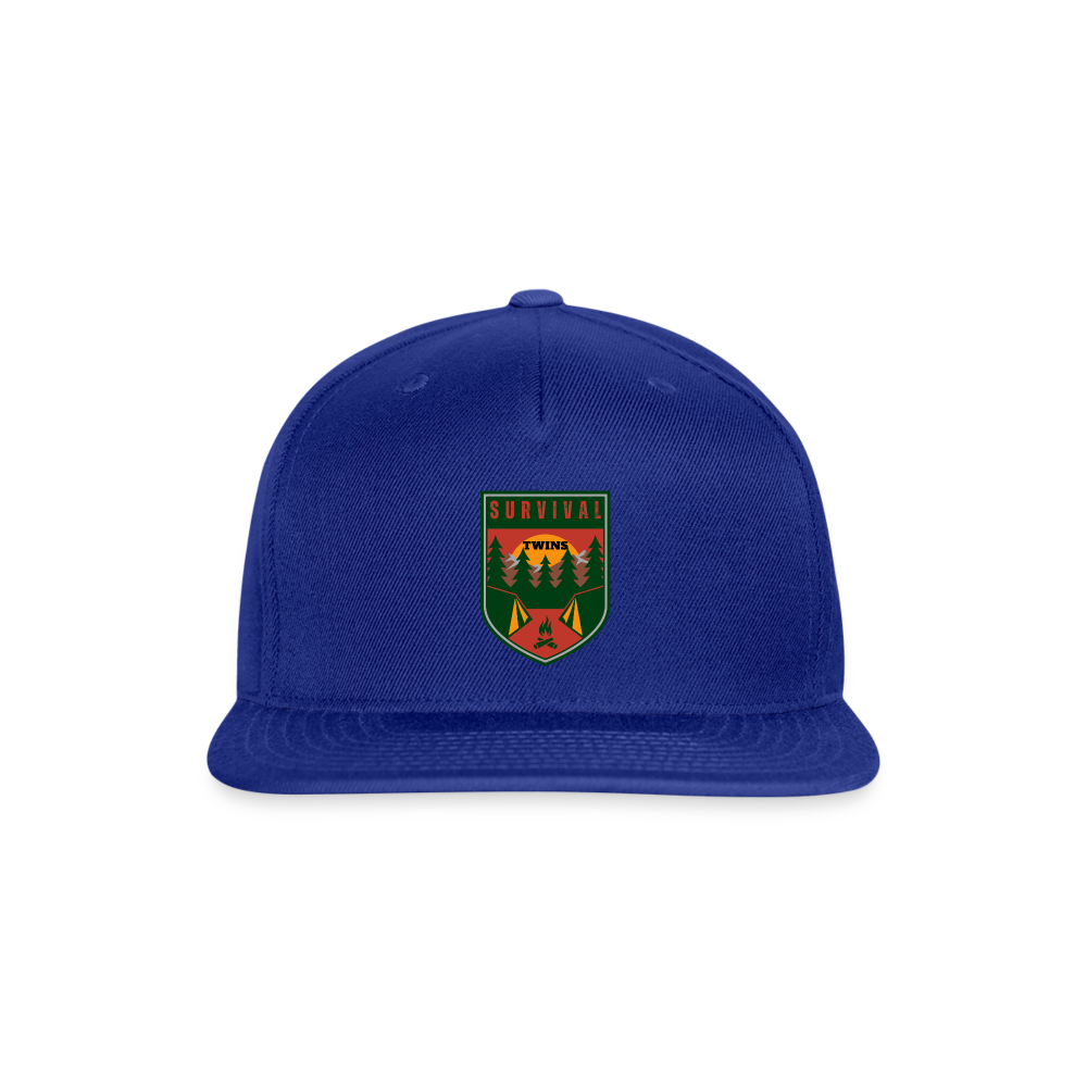 Snapback Baseball Cap - royal blue