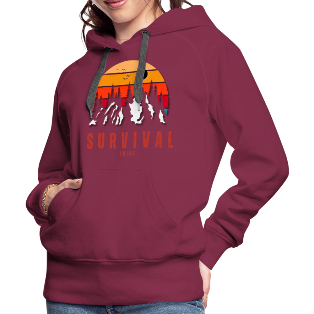 Women’s Premium Hoodie - burgundy