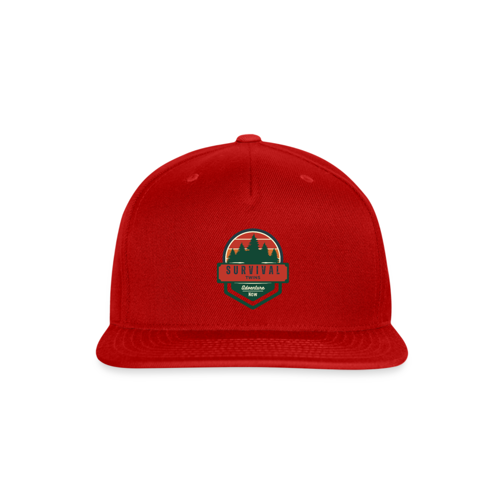 Snapback Baseball Cap - red