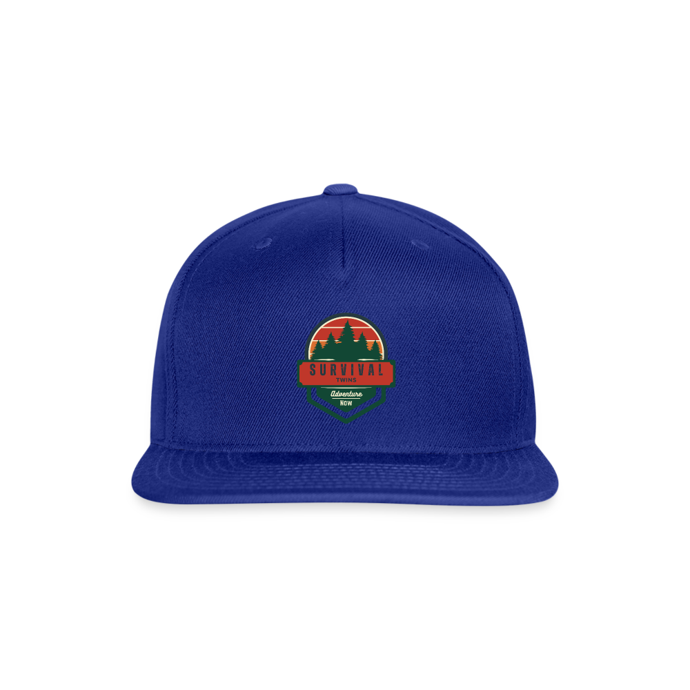 Snapback Baseball Cap - royal blue